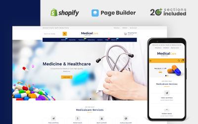 Winkel voor medische zorg Gezondheid en geneeskunde Shopify-thema