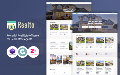WordPress Theme namens "Realto Real Estate" #110134