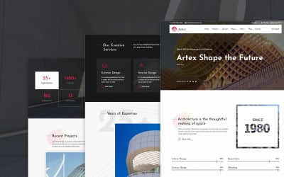 Artex - Motyw WordPress Architektura, projektowanie wnętrz i budownictwo