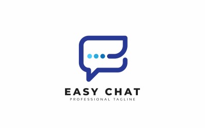 Easy Chat E Letter Logo Template