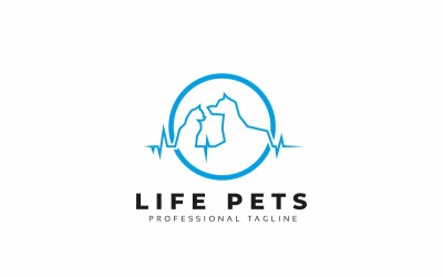 Life Pets Logo Template