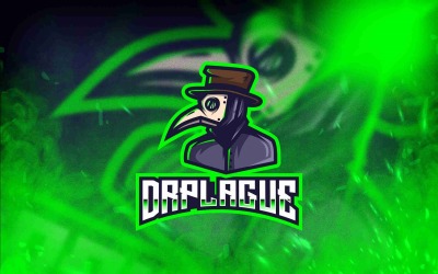 Modello di logo di Esport Dr.Plague