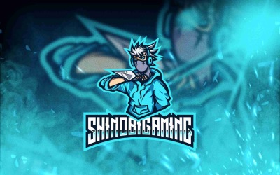 Plantilla de logotipo de Shinobi Gaming Esport