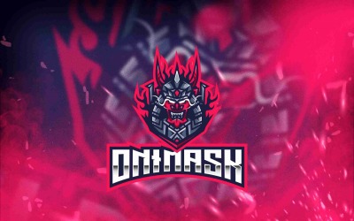 Logo šablony Onimask Esport