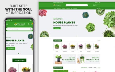 Starplant - адаптивная тема Shopify для растений