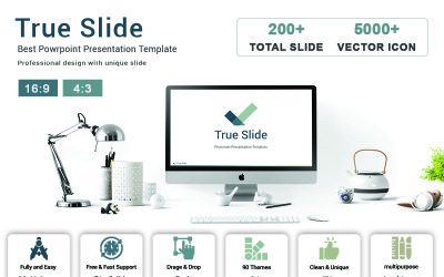 True Slide PowerPoint sablon