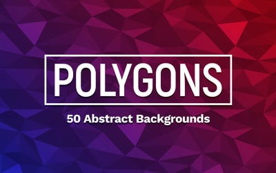 50 motifs d&amp;#39;arrière-plans de polygones