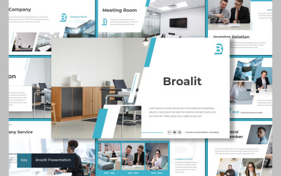 Broalit - шаблон Keynote