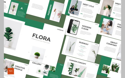 Flora PowerPoint mall