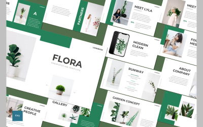 Flora-主题演讲模板