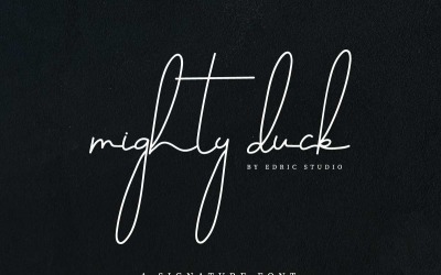 Písmo Mighty Duck