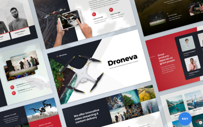 Presentazione di fotografia aerea con drone - Modello di keynote