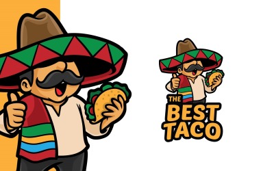 Bästa Taco-logotypmall