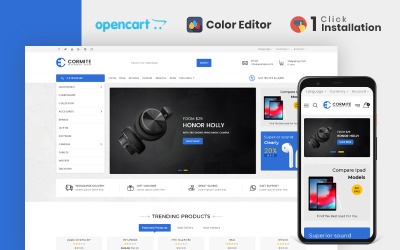 Cormite Electronics Store OpenCart-sjabloon