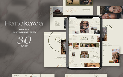 Hanekawa Puzzle Instagram Feed Social Media Vorlage