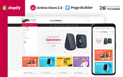 Hexatronic Electronics Store Shopify Theme