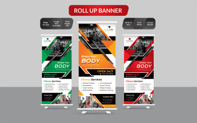 Inception Creative Roll Up Stand Banner Modern - Corporate Identity Template
