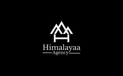 Letter H Mountain Logo Template