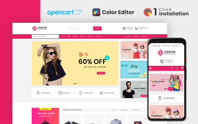 Plantilla OpenCart "Trendy Fashion Store" #110678