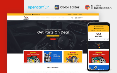 Autogusto Parts Store OpenCart Template