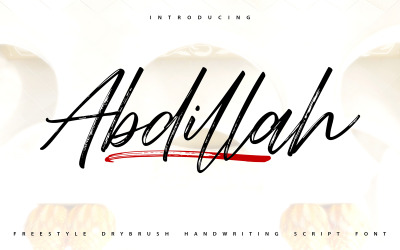 Abdillah | Handskrift Cursive Font