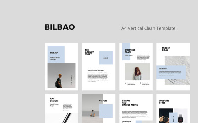 BILBAO - A4 pionowy szablon PowerPoint