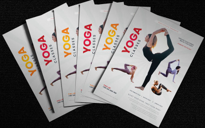 Flyer de yoga - Plantilla de identidad corporativa