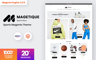 Magetique - Sports Store Thème Magento 2 Thème Magento