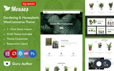 Mchy - Responsywny motyw dla sklepu z roślinami ogrodowymi Elementor WooCommerce