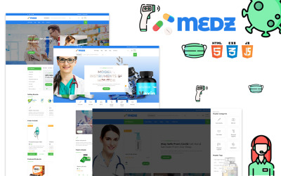 Template Siti Web Responsive #110821 "Medz - Medical Equipment & Accesories HTML"
