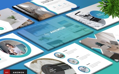 Анемон - стартовый шаблон PowerPoint