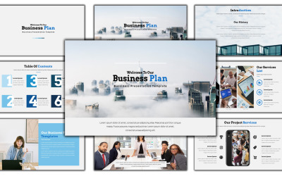 "Business Plan - Creative Business Plan" Premium PowerPoint Template №110983
