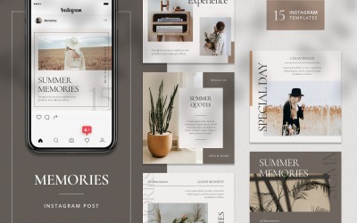 Memories Instagram Postmall för sociala medier