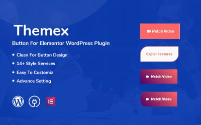 Przycisk Themex dla wtyczki Elementor WordPress