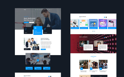 "Rioxe - Consultant & IT Solution PSD" - bootstrap PSD шаблон №110909