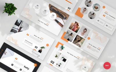 Салли - Креативный шаблон PowerPoint