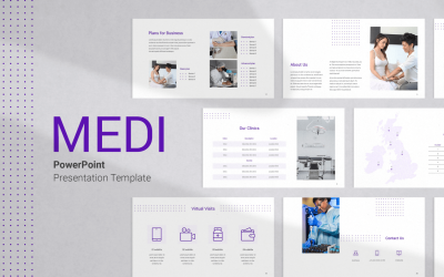 Sjukförsäkring Presentation PowerPoint mall