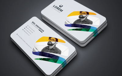 Beel Andarson - Cartão de visita criativo - Modelo de identidade corporativa
