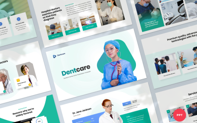 Dentist and Dental Clinic Presentation PowerPoint template