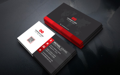 Moderne professionelle Visitenkarten - Corporate Identity Template