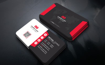 Moderne Visitenkarten - Corporate Identity Template