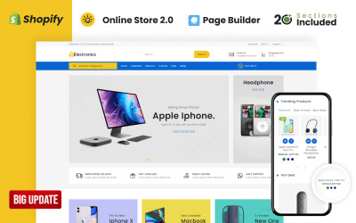 Motyw T Electronics Store Shopify