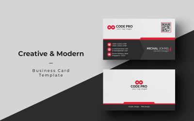 Moderne professionelle Visitenkarten - Corporate Identity Template