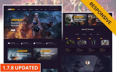 Gamehoak - тема PrestaShop для Інтернет-магазину ігор