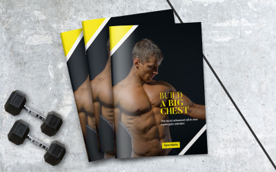 Fitness Bi Fold Broşür - Kurumsal Kimlik Şablonu