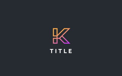 Plantilla de logotipo K
