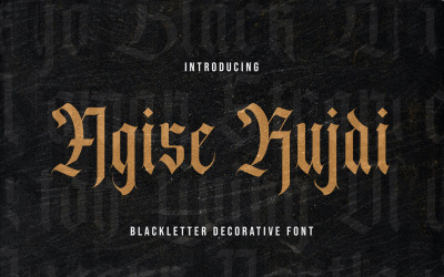Agise Rujdi - Carattere decorativo Blackletter
