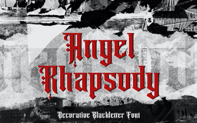 Angel Rhapsody - Carattere decorativo Blackletter