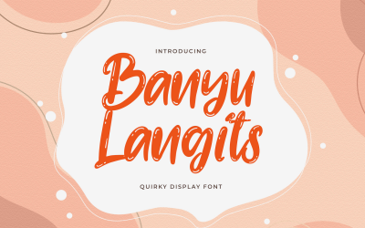 Banyu Langits - Quirky Display Font