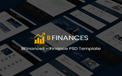 BFinances - Çok Amaçlı Premium Finans PSD Şablonu